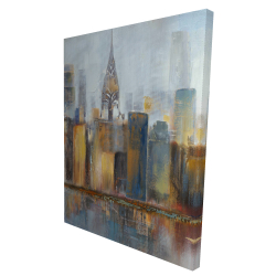 Cityscape with chrysler building