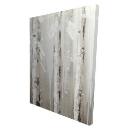 Bouleaux blanc sur fond gris