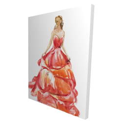 Magnifique robe de bal rouge