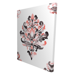 Ornement baroque corail