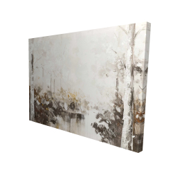 Forêt blanche abstraite