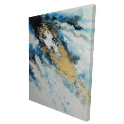 Marbre bleu et doré