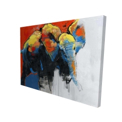 Colorful abstract moving elephant