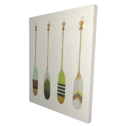 Colorful nautical oars