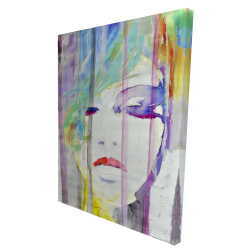Canvas 36 x 48 - 3D - Abstract colorful portrait