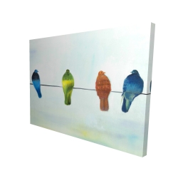 Perched abstract birds