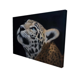 Canvas 36 x 48 - 3D - Realistic leopard face