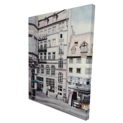Toile 36 x 48 - 3D - Scène de rue en allemagne