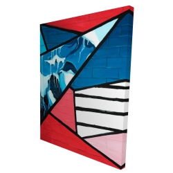 Canvas 36 x 48 - 3D - Diagonal unity