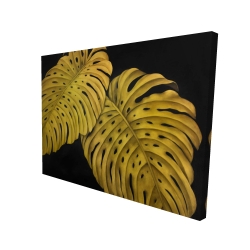 Feuille monstera doré