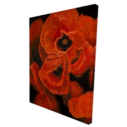Canvas 36 x 48 - 3D - Poppy bouquet