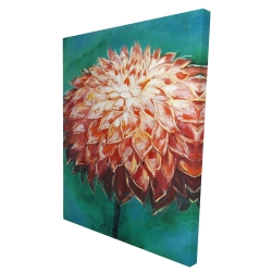 Canvas 36 x 48 - 3D - Abstract dahlia flower