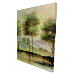 Trees near the lake