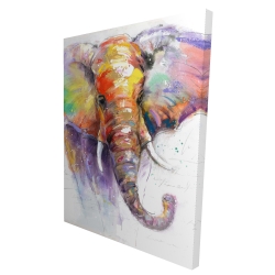 Beautiful and colorful elephant