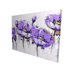 Fleurs mauves abstraites