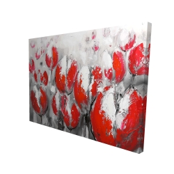 Abstract red tulips
