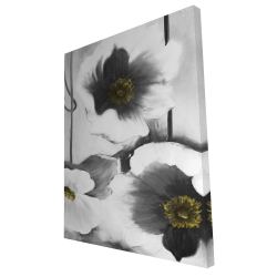 Black and white flowers
