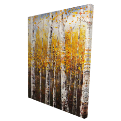 Canvas 36 x 48 - 3D - Birches by sunny day