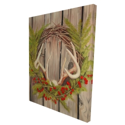 Christmas wreath with panache