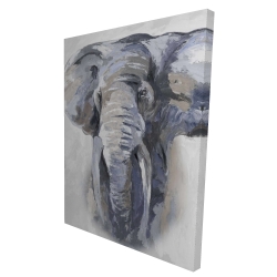 éléphant bleu pastel