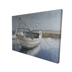Bateau de pêche bleu