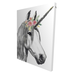 Canvas 36 x 48 - 3D - Unicorn