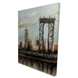 Pont de ville par un jour gris