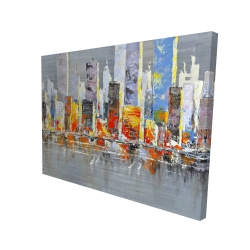 Color splash cityscape