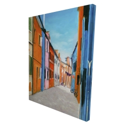 Colorful houses in italy