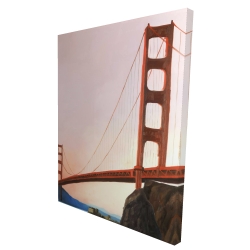 Sunset on the golden gate bridge
