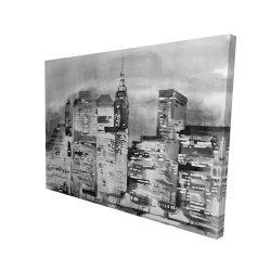 Paysage urbain à l'aquarelle