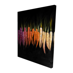 Canvas 48 x 60 - 3D - Colorful carrots