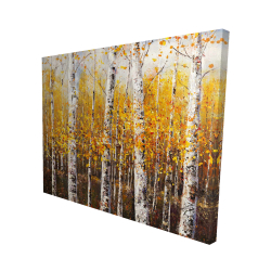 Canvas 48 x 60 - 3D - Birches by sunny day