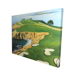Canvas 48 x 60 - 3D - Pebble beach golf links