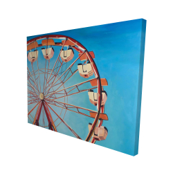 Canvas 48 x 60 - 3D - Ferris wheel by a beautiful day
