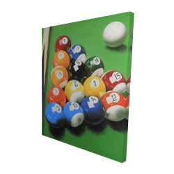 Table de billard avec formation de balle