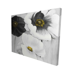 Canvas 48 x 60 - 3D - Assorted white flowers