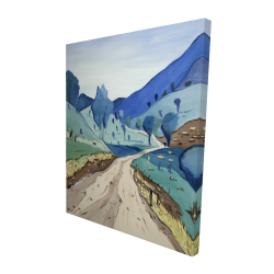 Canvas 48 x 60 - 3D - Tuscany trail