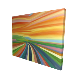 Canvas 48 x 60 - 3D - Colorful road