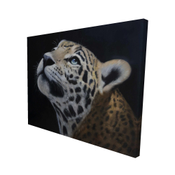 Realistic leopard face