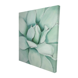 Canvas 48 x 60 - 3D - Succulent closeup