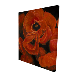 Canvas 48 x 60 - 3D - Poppy bouquet