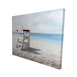 Canvas 48 x 60 - 3D - White beach chair