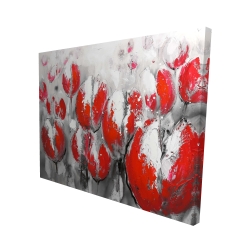 Abstract red tulips