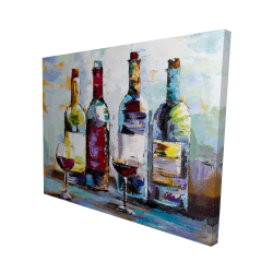 Canvas 48 x 60 - 3D - Wine tasting