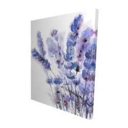 Fleurs de lavande à l'aquarelle