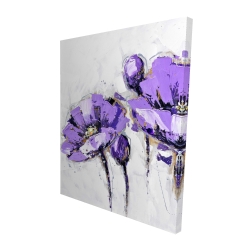 Fleurs mauves abstraites