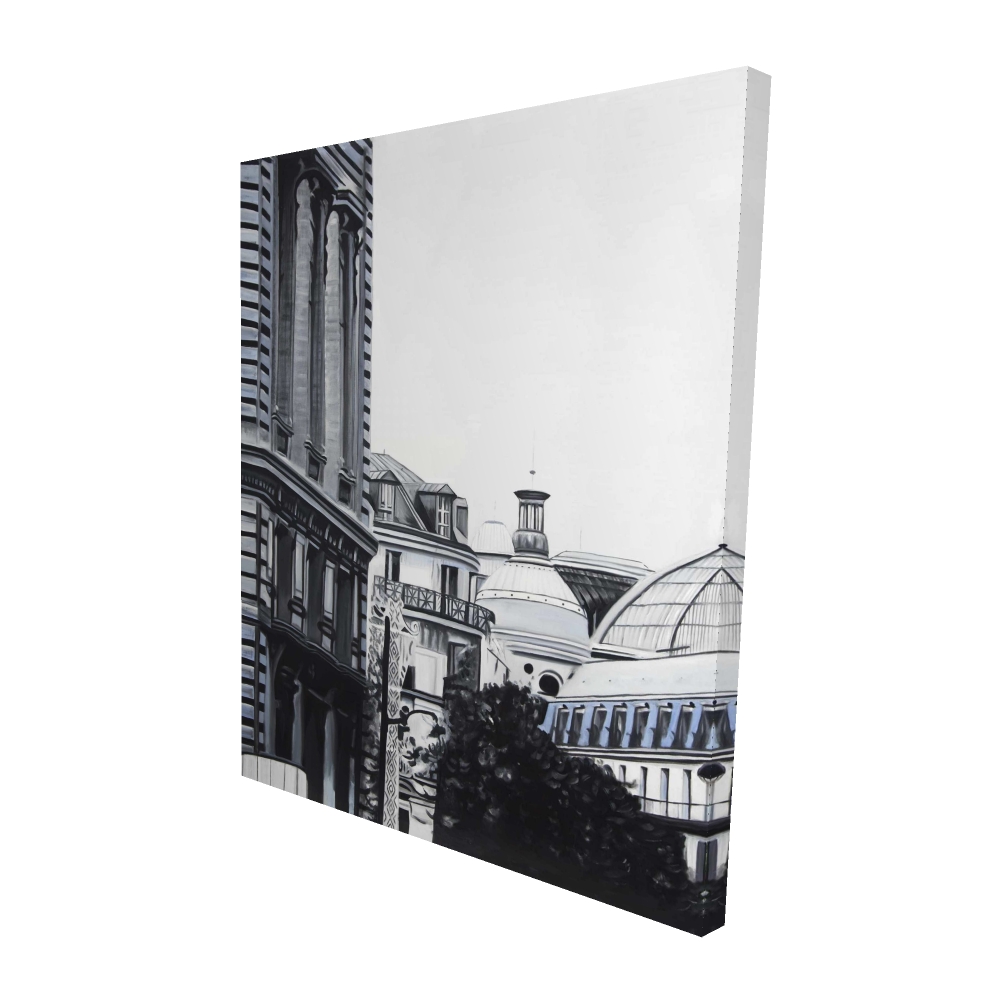 Canvas 48 x 60 - 3D - Historic downtown