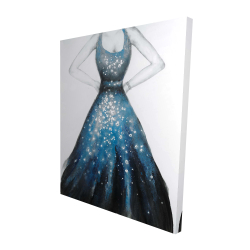 Robe bleue de princesse