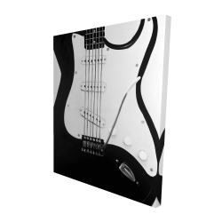 Canvas 48 x 60 - 3D - Black electric guitar